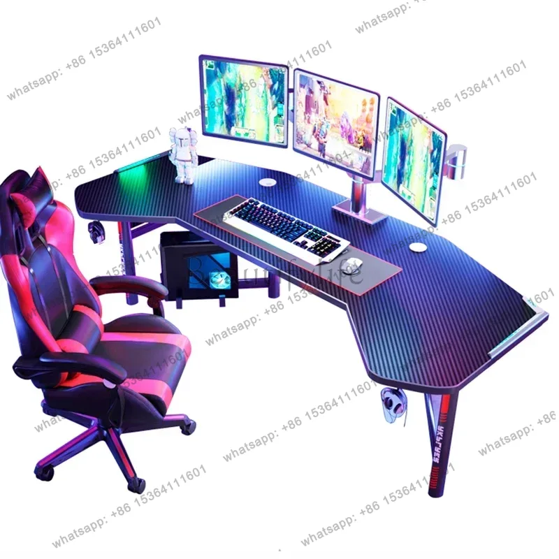 Esports Gaming Furniture - Escritorio blanco para ordenador, muebles de