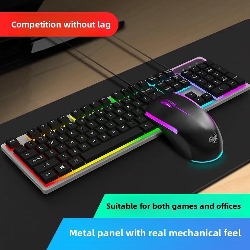 Set de Teclado y Ratón con Cab - Esports Gaming Cafe reseña y precio