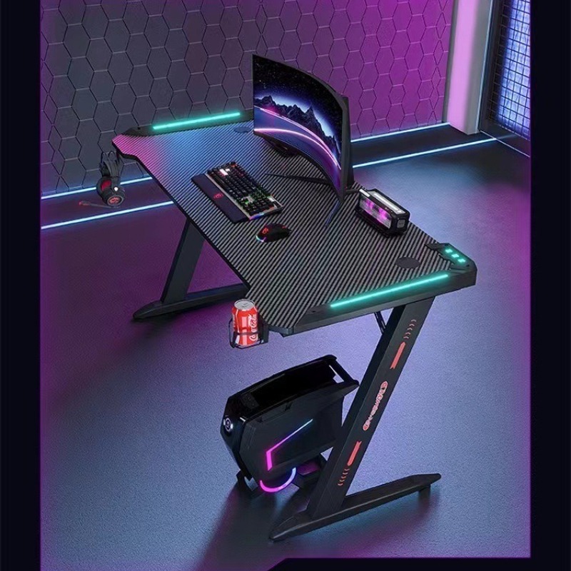 Escritorio Gaming RGB de Fibra - Esports Gaming Cafe reseña y precio